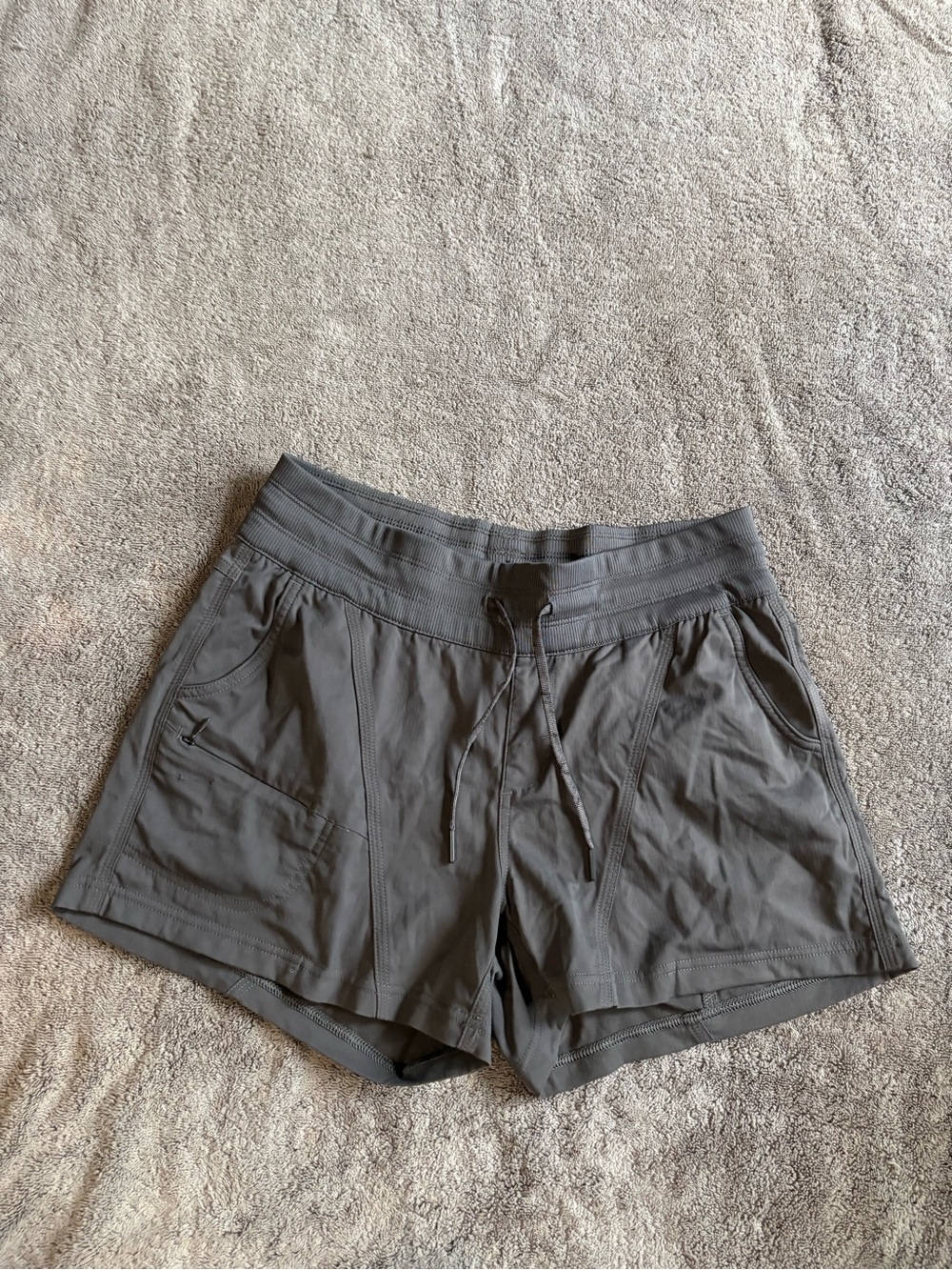 The North Face Women's Charcoal Drawstring Athletic Shorts